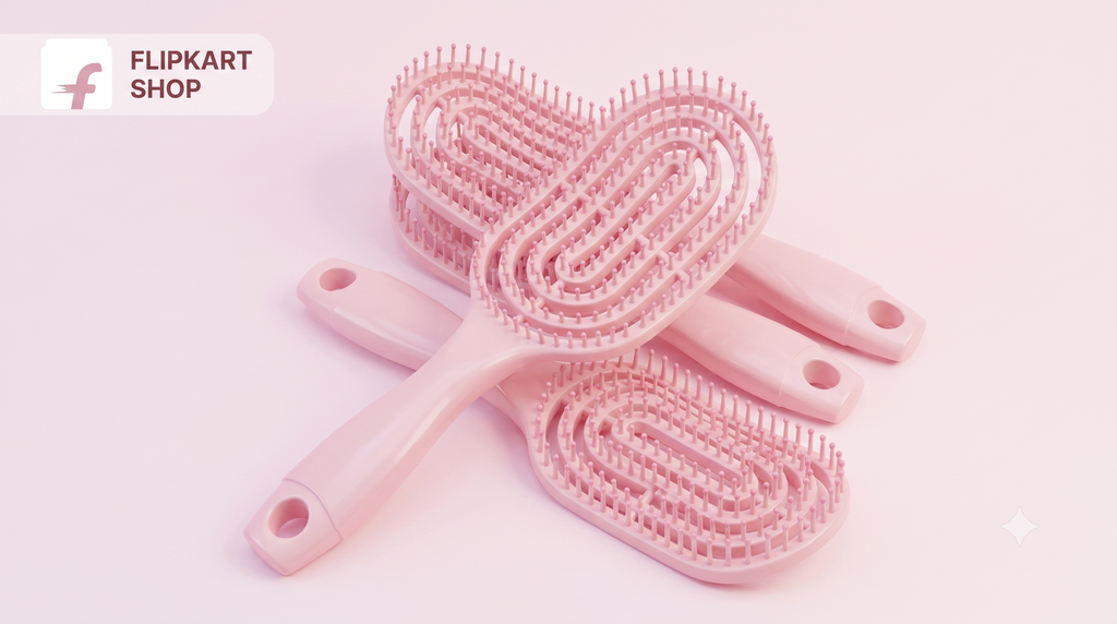 2-Piece Premium Hair Brush Combo for Women & Girls | Scalp Massaging & Easy Detangling